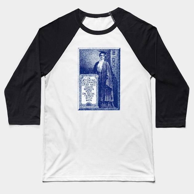 1915 Let all American Women Vote Baseball T-Shirt by historicimage